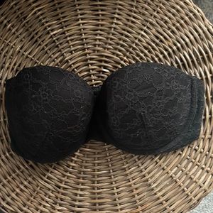 Victoria’s Secret Black strapless bra